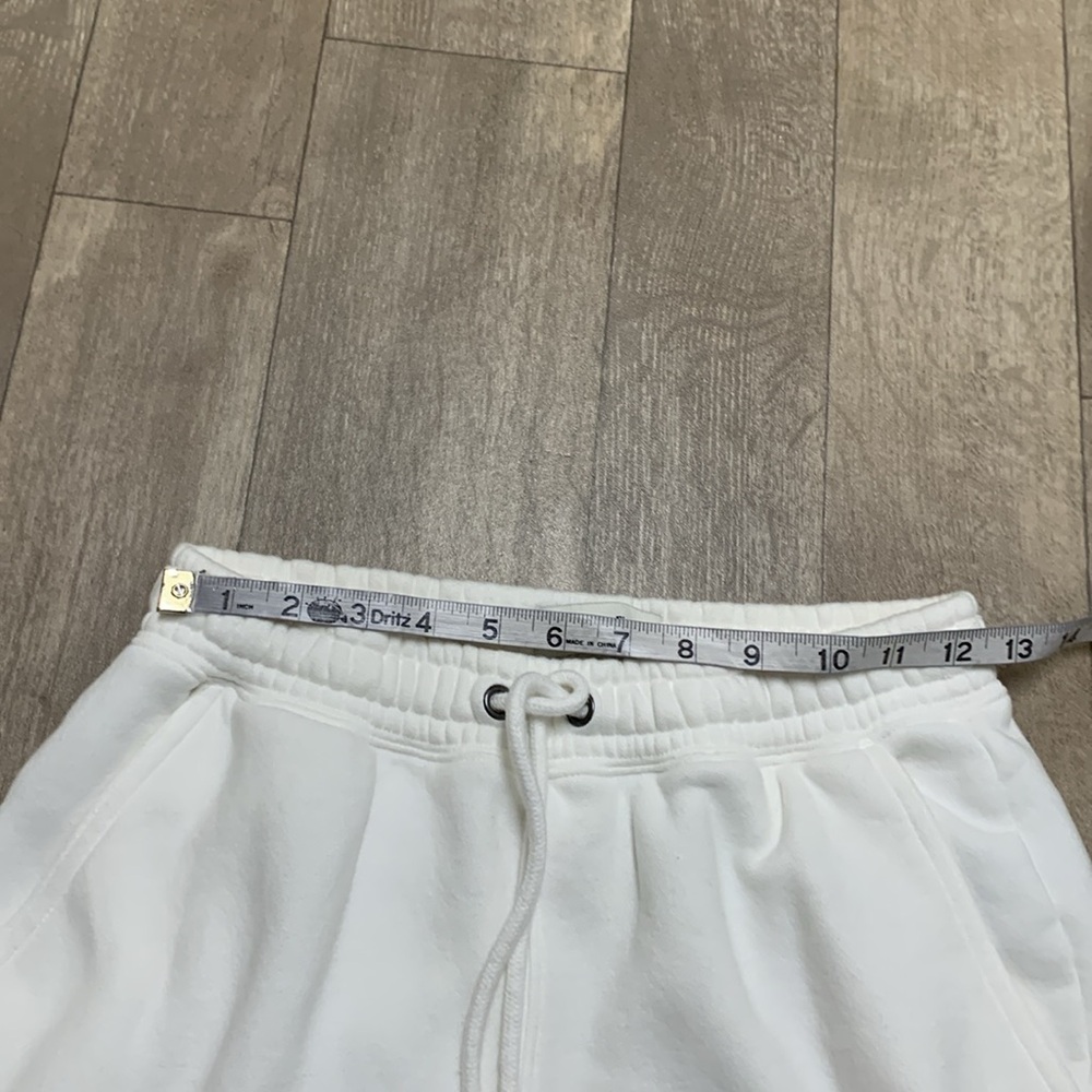 Abercrombie & Fitch White Fleece Track Joggers - Picture 5 of 7